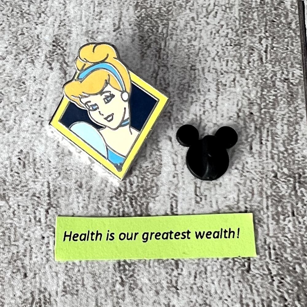 Disney Pin - Cinderella - Hidden‎ Mickey - Yellow Diamond